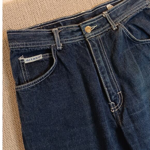 Gitano Vintage 80s Jeans Women 14 29"X32" Dark Wash High Rise Relaxed Straight - Picture 7 of 14